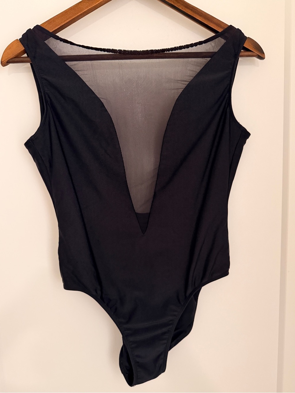 Women’s Mesh Front One Piece Swimsuit | Bodysuit | Size M